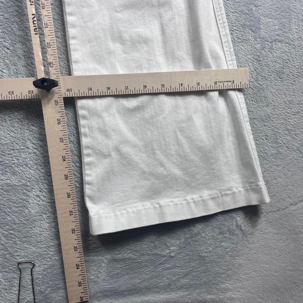 Spanx Clean Elevate Flare Jeans White Pull On High Rise 20349R Womens 1X Tall - Picture 7 of 12